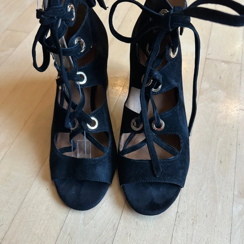 Coach Priscilla Lux Suede Lace Up sandal, 6.5 GD1156 - Picture 3 of 7